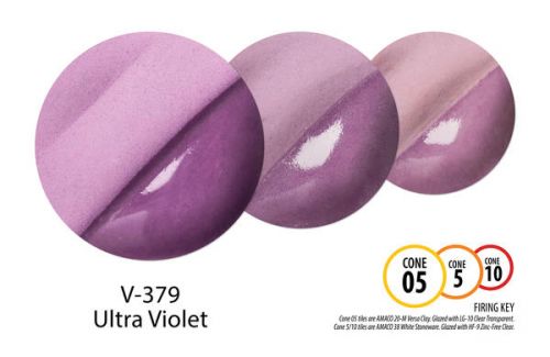 AMACO Velvet Underglaze V-379 - Ultra Violet - 2 fluid oz.